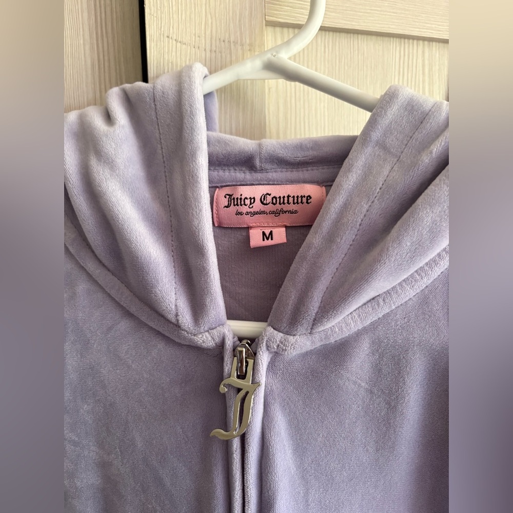 Juicy Couture Lavender Velour Zip Hoodie & Pants Set - Picture 3 of 5